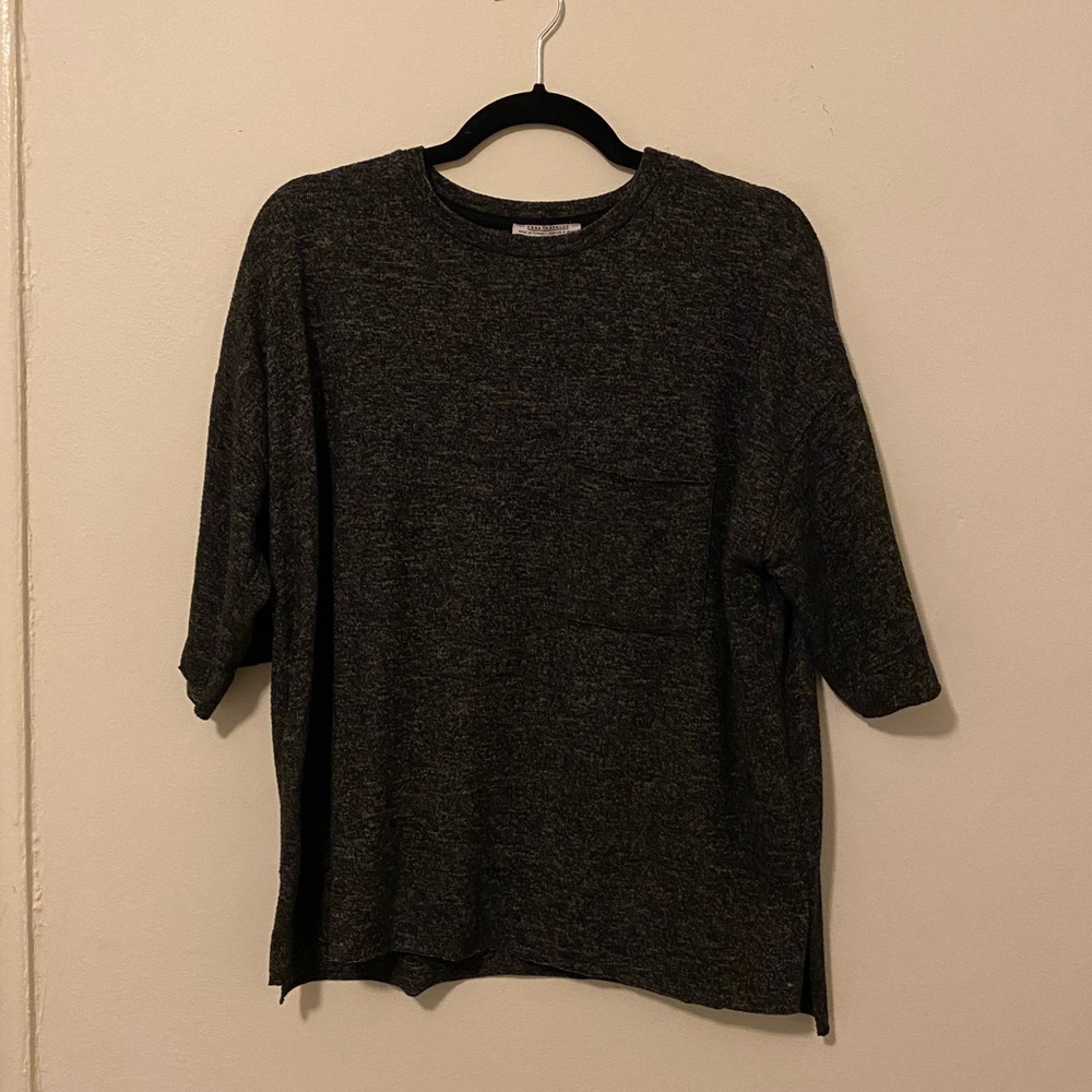 Zara Heather Grey Sweater Shirt